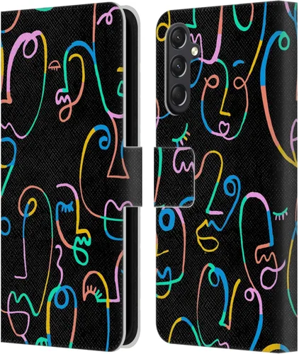 Vista 43 de Head Case Designs Officially Licensed Ninola Brushstrokes Multi Colorful Leather Wallet Case Compatible with Samsung Galaxy A07 4G