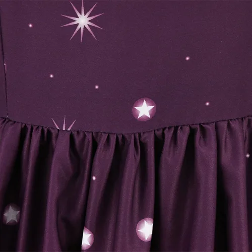 Vista 5 de Vestido de Halloween para mujer 2022 con cuello en V y manga corta con cremallera y panel de encaje
