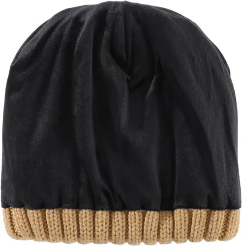 Vista 4 de Home Prefer Gorro de invierno para hombre, gorro de punto de vellón, gorro cálido para hombre y mujer