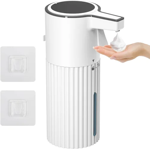 Vista 10 de HOMELYLIFE Dispensador automático de jabón espumoso, dispensador de jabón sin contacto de 13.53 oz/13.5 fl oz con 4 niveles ajustables, dispensador