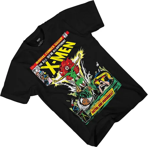 Vista 4 de Marvel Mens Comics Group Shirt - X-Men Wolverine Mens Tee - Throwback Classic T-Shirt