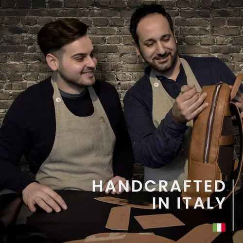 Vista 8 de Maruse italiano portadocumentos de piel – fabricado en Italia, Negro