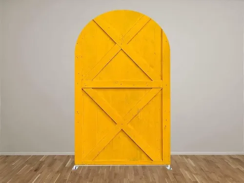 Vista 2 de Telón de fondo de arco Chiara, fundas elásticas de tela de elastano para puerta de granja para cumpleaños, baby shower, decoración de fiesta