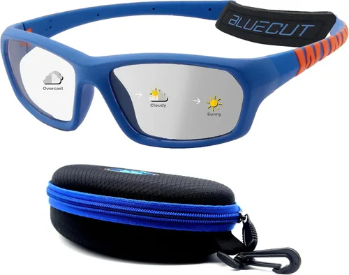 Vista 10 de BLUE CUT Sports Protection Goggles, Photochromic Lenses Safety Glasses for Basketball, Pickleball and Outdoor Sports