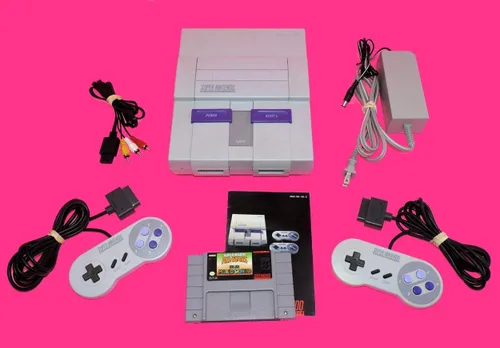 Vista 2 de Super NES Mario Set with 5-Game Cartridge Renewed