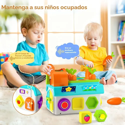 Vista 3 de Juguetes Montessori para niños de 1-2 años, niños y niñas, primer regalo de cumpleaños para niños de un año, juego educativo de clasificación