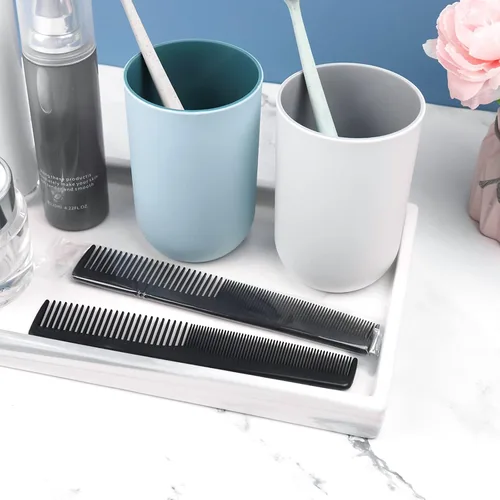 Vista 2 de Peine para el cabello, paquete de 50 peines desechables envueltos individualmente, peine resistente de doble diente para el cabello, peines a granel