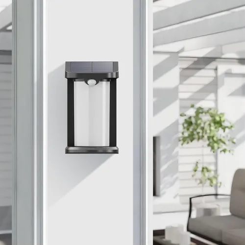Vista 8 de Luces solares de movimiento para exteriores, 2 modos de iluminación, IP54 impermeable, encendido/apagado automático, inalámbrico, adecuado