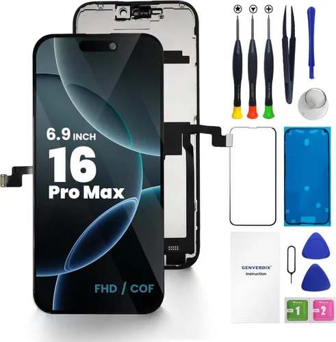 Vista 21 de para iPhone 11 Reemplazo de pantalla de 6.1", kit de reparación de pantalla LCD táctil 3D Genverdix, conjunto de montaje digitalizador