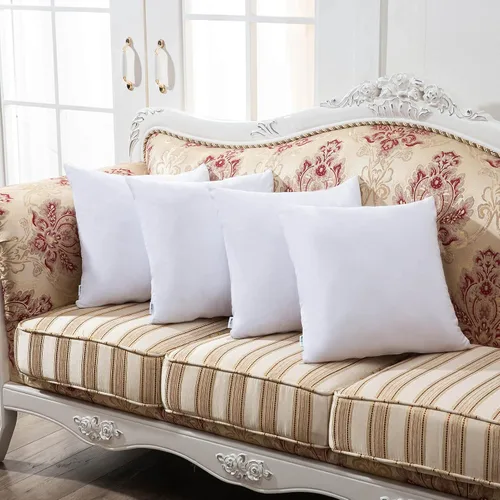 Vista 8 de Paquete de 4 protectores de almohada impermeables a prueba de plumas con cremallera de 20 x 20 pulgadas, fundas de almohada con cremallera