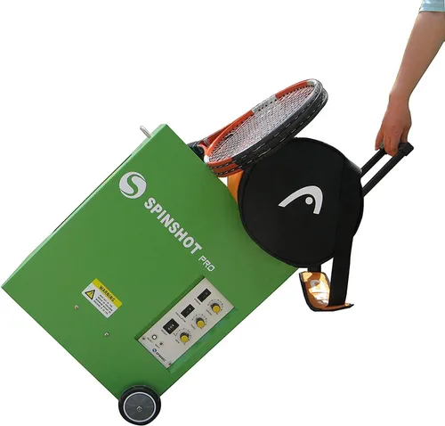 Vista 2 de Spinshot-pro - Máquina de pelotas de tenis * Máquina lanzadora de pelotas de tenis * Compañero de entrenamiento portátil.