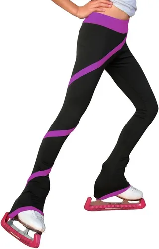 Vista 5 de ChloeNoel P06 - Pantalones de patinaje artístico en espiral