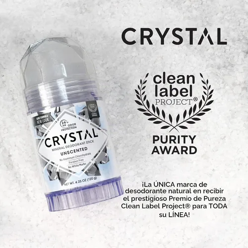 Vista 8 de Desodorante sin aroma CRYSTAL BODY (4.25 onzas líquidas)