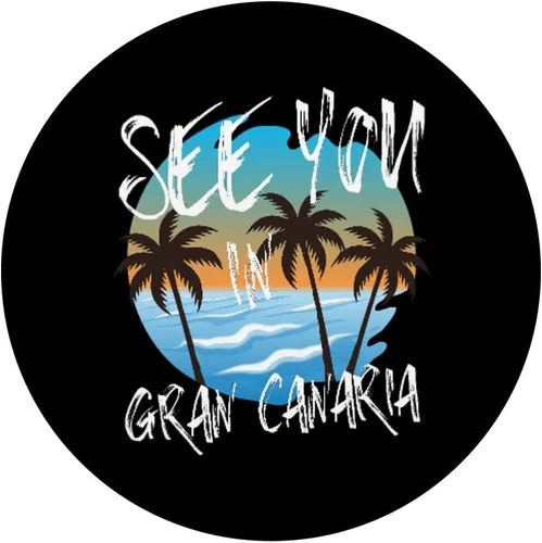 Vista 3 de See you in Gran Canaria Spain island vacation Canaries PopSockets Swappable PopGrip