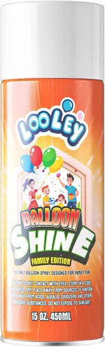 Vista 10 de LOOLEY Spray de brillo para globos, 7 onzas líquidas de larga duración, aerosol de globo de alto brillo, fórmula impermeable y brillo instantáneo