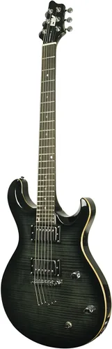 Vista 3 de IYV Guitarra Eléctrica de Cuerpo Sólido de 6 Cuerdas IP-350 TBK PRS, Negro Translúcido