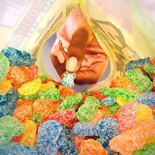 Vista 7 de SOUR PATCH KIDS - Caramelos suaves y masticables, tamaño familiar, bolsa de 1.8 libras (paquete de 2)