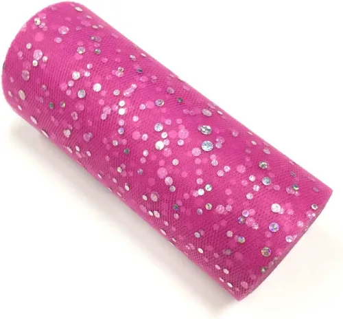Vista 22 de Rollo de tul con lentejuelas con purpurina, decoración de boda, suministros de organza para fiestas de cumpleaños, carrete de tela, vestido tutú