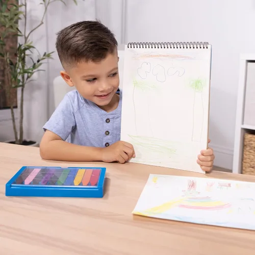 Vista 2 de Melissa & Doug Bloc de bocetos (9) - Certificado FSC Professional-Quality Paper, For Pencils Markers & Crayons, Encourages Creative Expression