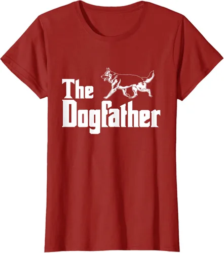 Vista 50 de The Dogfather Pastor Alemán - Camiseta de regalo divertida, Negro, S
