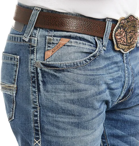 Vista 3 de Ariat Jeans M2 con corte de bota relajado para hombre, Baylor