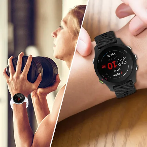 Vista 7 de Miimall Correa de silicona compatible con Garmin Forerunner 255