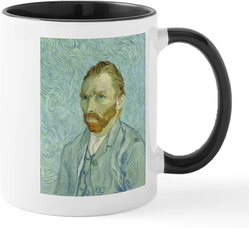 Vista 31 de CafePress Irises By Vincent Van Gogh Taza de café de cerámica de 11 oz (11.0 fl oz)