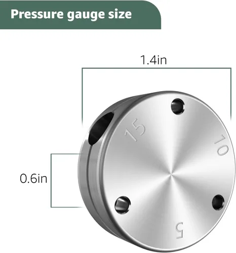 Vista 2 de Regulador de presión de reemplazo de peso para olla a presión de 1930-10.5 qt, 15.5 qt, 21.5qt, 25 qt, 30qt, 41.5qt - Se adapta a todas nuestras