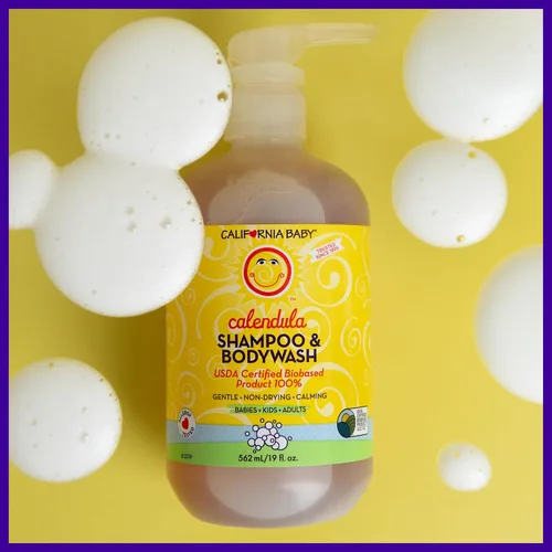 Vista 5 de Champú y gel corporal de caléndula California Baby, 8.5 onzas