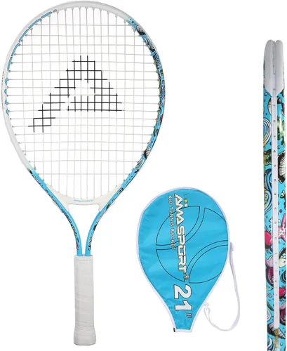 Vista 27 de AMA SPORT Raqueta de tenis para niños pequeños, kit de iniciación de raqueta de tenis de 17 a 25 pulgadas para niñas y niños con bolsa de nailon