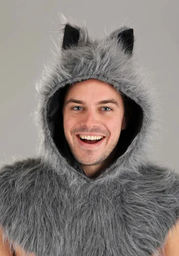 Vista 3 de Disfraz Sexy de Lobo para Hombre Multicolor