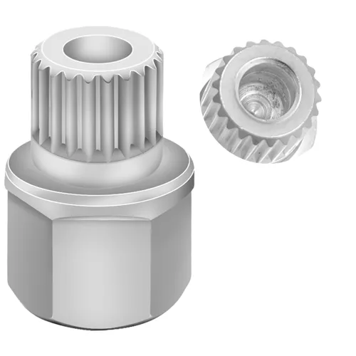 Vista 23 de Llave de tuerca de bloqueo de rueda de 11/15PT compatible con BMW, adaptador de tuerca de bloqueo de rueda, herramienta de extracción de orejetas