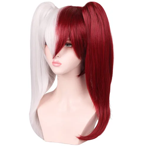 Vista 4 de ColorGround Peluca corta de anime para cosplay