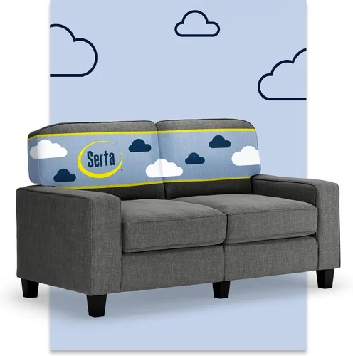 Vista 15 de Serta Palisades Sofás Tapizados para Sala, Sofá de Diseño Moderno, Tela, Beige