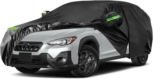 Vista 16 de Fundas impermeables para automóvil de repuesto para Subaru Ascent 2019-2025, 6 capas para todo clima, cubierta de automóvil de ajuste personalizado