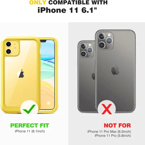 Vista 1072 de DIACLARA - Funda transparente compatible con iPhone XR 6.1 pulgadas 2018