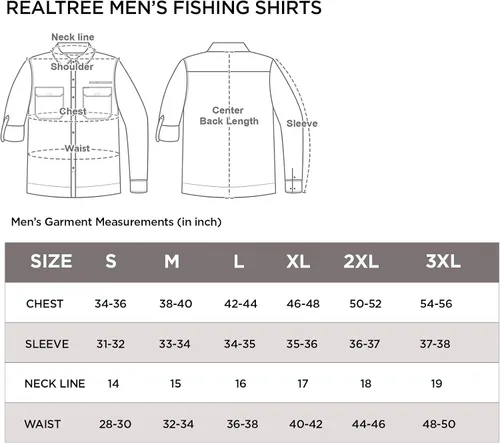 Vista 8 de Realtree Camisas de pesca de manga cortalarga para hombre, ventiladas, protección solar UPF 40+