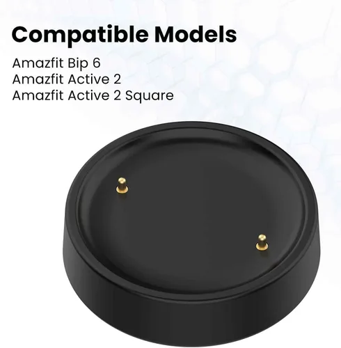 Vista 7 de Compatible con cargador Amazfit Bip 6, base de carga de repuesto para cargador de base tipo C para Amazfit Active 2/Active 2 Square Smartwatch