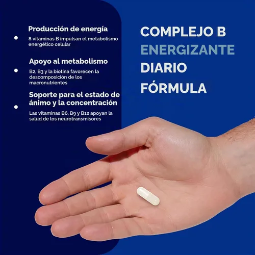 Vista 4 de GNC B-Complex Plus Energy Metabolismo y producción de energía 120