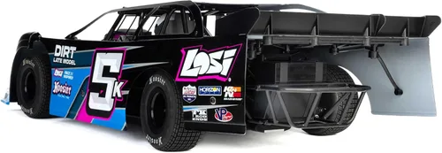 Vista 8 de Losi 22S RC Car Dirt Modelo tardío, azul, 1/10 2WD RTR Dirt Oval