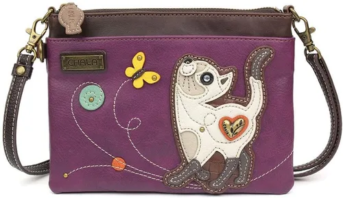 Vista 82 de CHALA Mini bandolera/bolso con correa convertible elegante, compacto, versátil