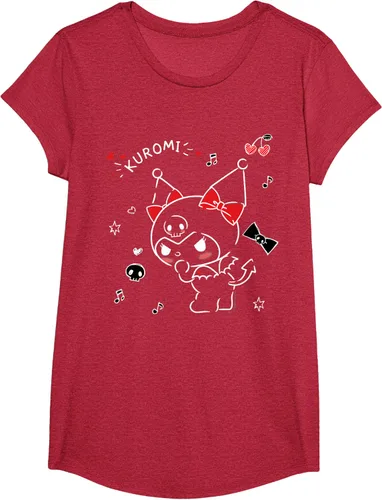 Vista 55 de Kuromi Camiseta Mischievous Tee Shirt Negro