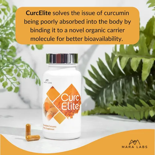 Vista 4 de Mara Labs CurcElite® Curcumina biodisponible 30 Cápsulas
