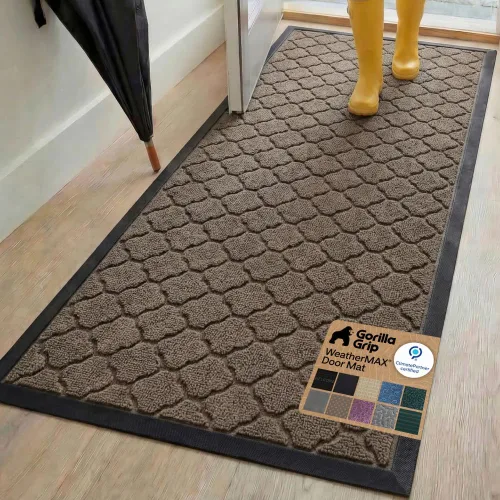 Vista 97 de Gorilla Grip - Tapete WeatherMax todo terreno 100% impermeable, caucho natural, resistente a manchas y decoloración, interior y exterior, fácil