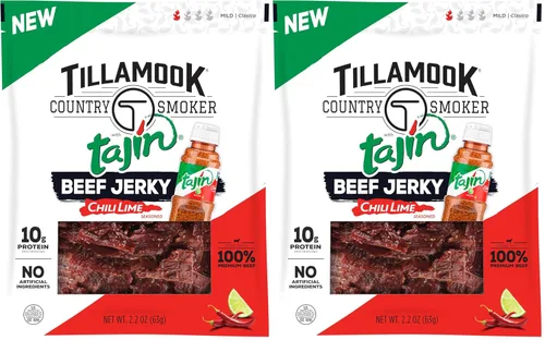 Vista 13 de Tillamook Country Smoker Carne seca de madera dura ahumada con miel, 2.5 onzas (Paquete de 12)