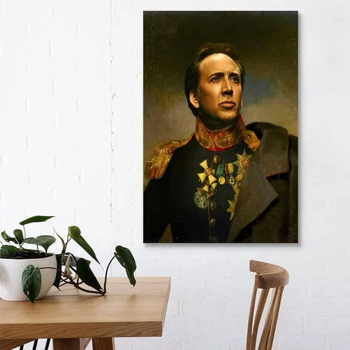 Vista 3 de MMIXIANG Nicolas - Póster de jaula decorativa, lienzo para pared, para sala de estar, dormitorio, 08 x 12 pulgadas