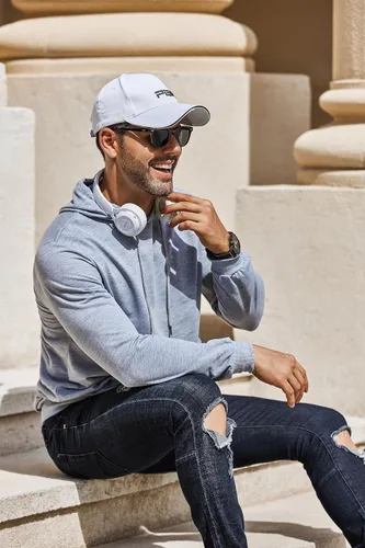 Vista 2 de COOFANDY Sudaderas con capucha para hombre, casual, ligera, de manga larga, atléticas, con bolsillo