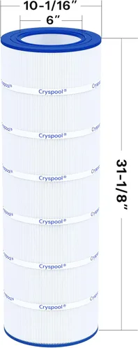 Vista 5 de Cryspool 09032 Compatible con Clean & Clear 200, CC200, PAP200, R173217, C-9419, FC-0688, 59054400, Aladdin 29902, Cartucho de filtro de piscina