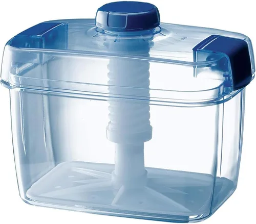 Vista 13 de Tsukemono - Contenedor rectangular para hacer pepinillos instantáneos, fabricado en Japón, sin BPA (azul 0.8 L)