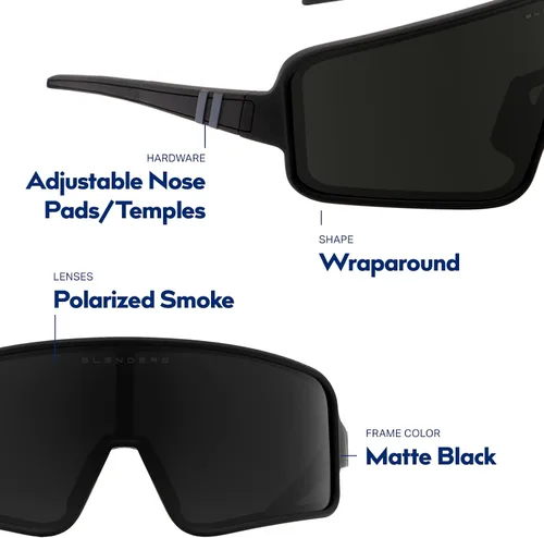 Vista 5 de Blenders Eyewear Eclipse X2 - Gafas de sol polarizadas - Lente envolvente - 100% protección UV - Para hombres y mujeres